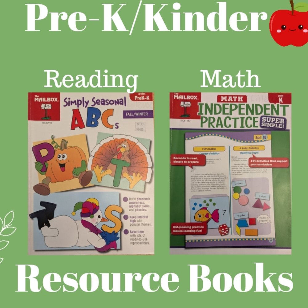 Pre-K/Kindergarten Educational Resource Books